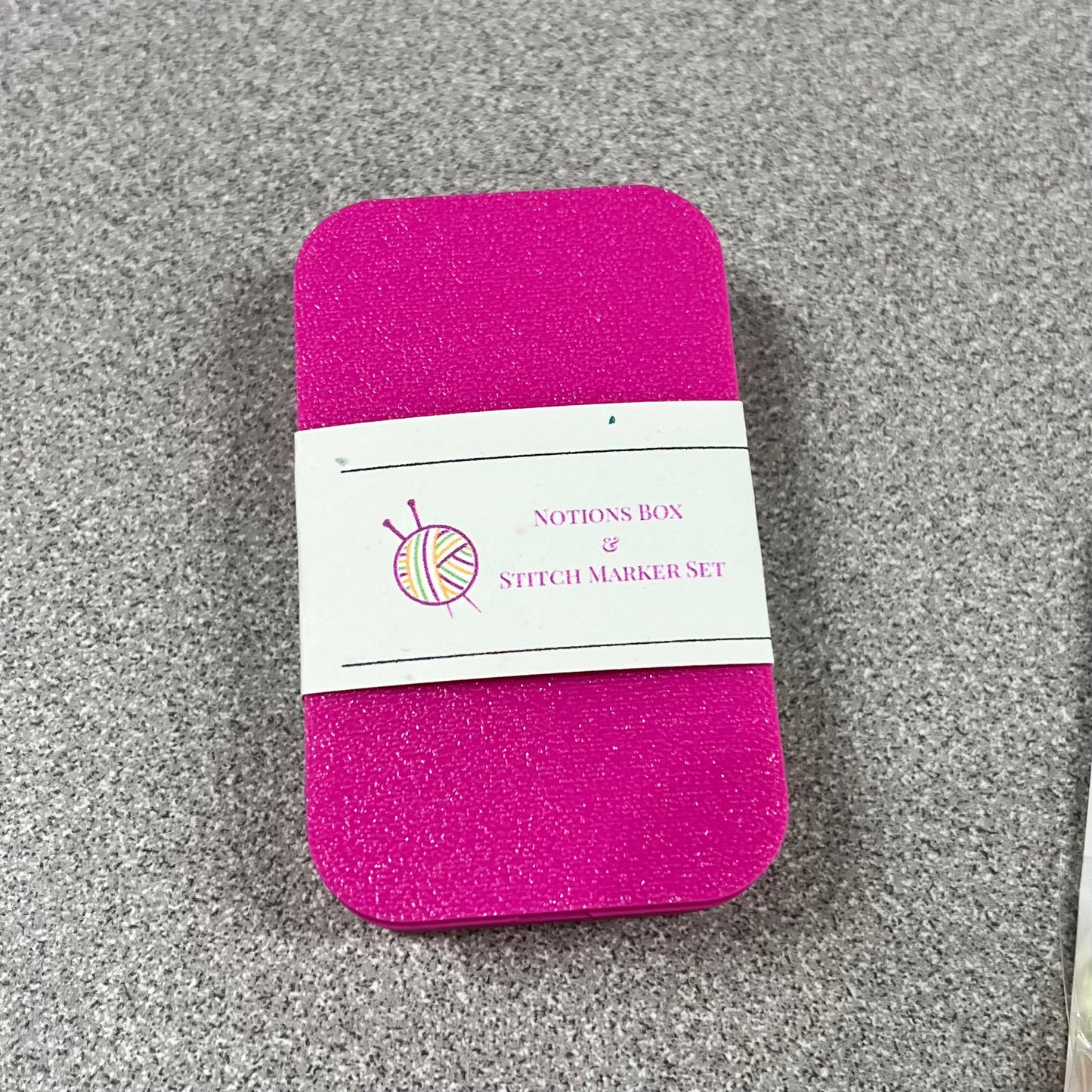 Circle Stitch Marker Notions Box