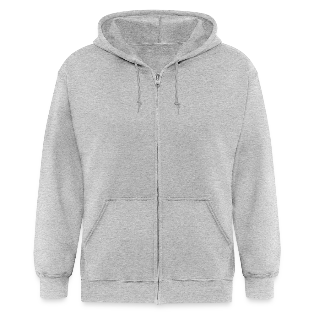 Men's Zip Hoodie - heather gray