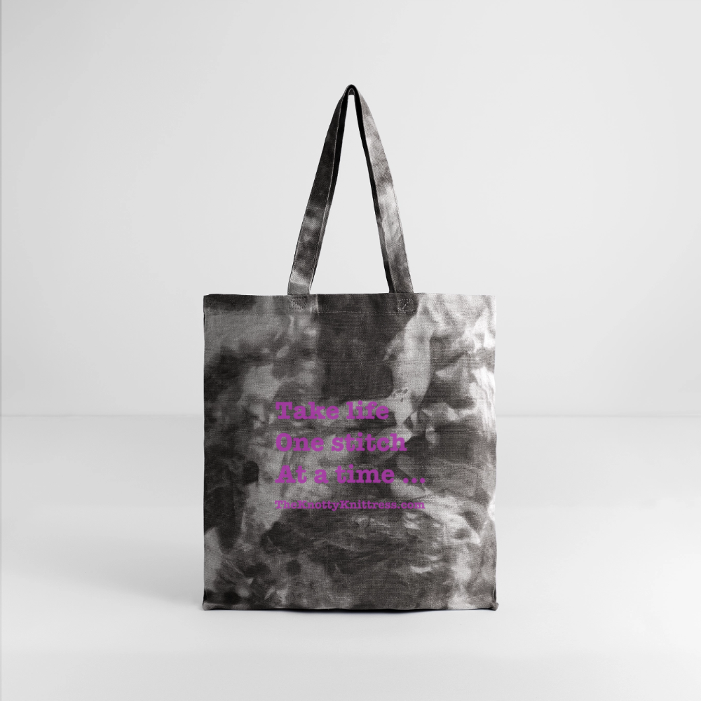 Tie Dye Tote Bag - stormy ash