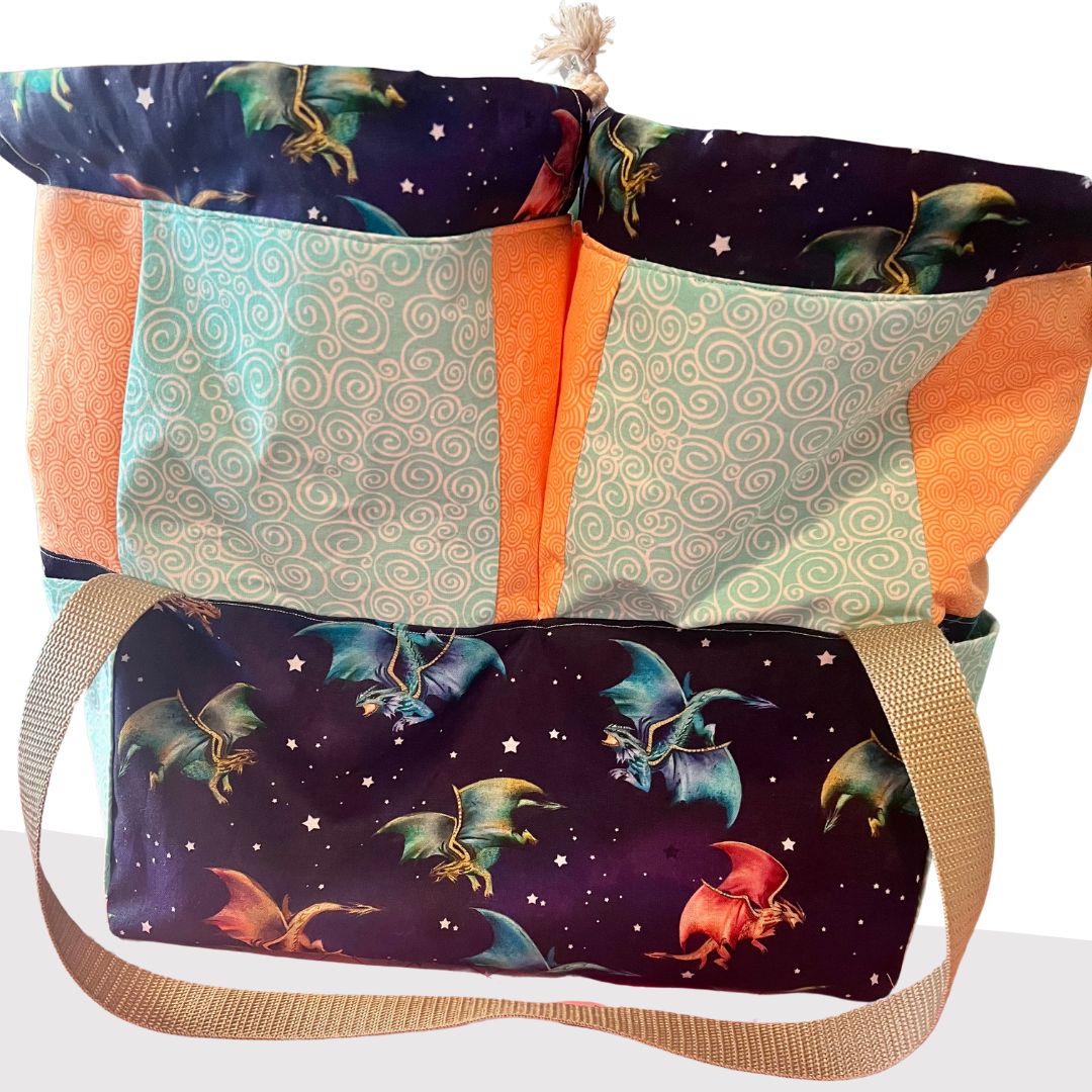 Double Bag Drawstring Tote