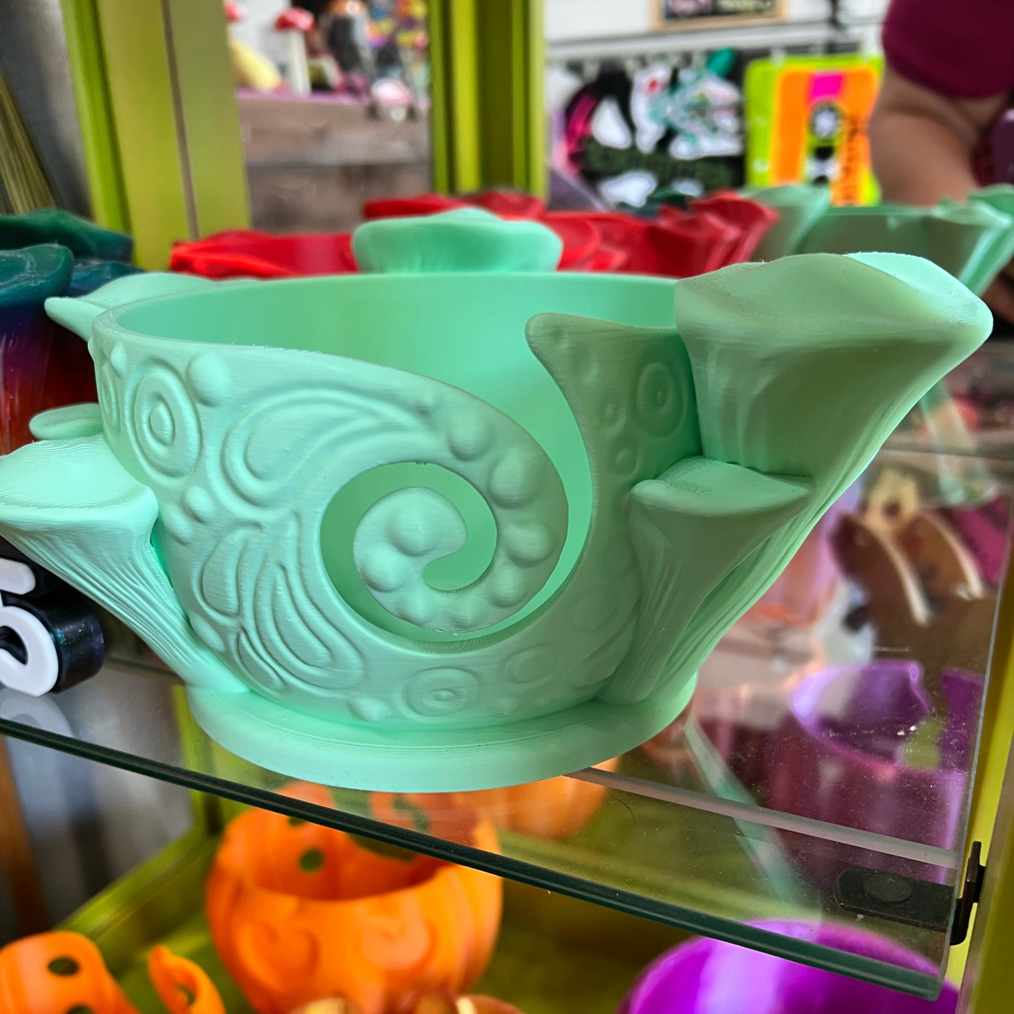 Whimsical Mushroom Yarn Bowl
