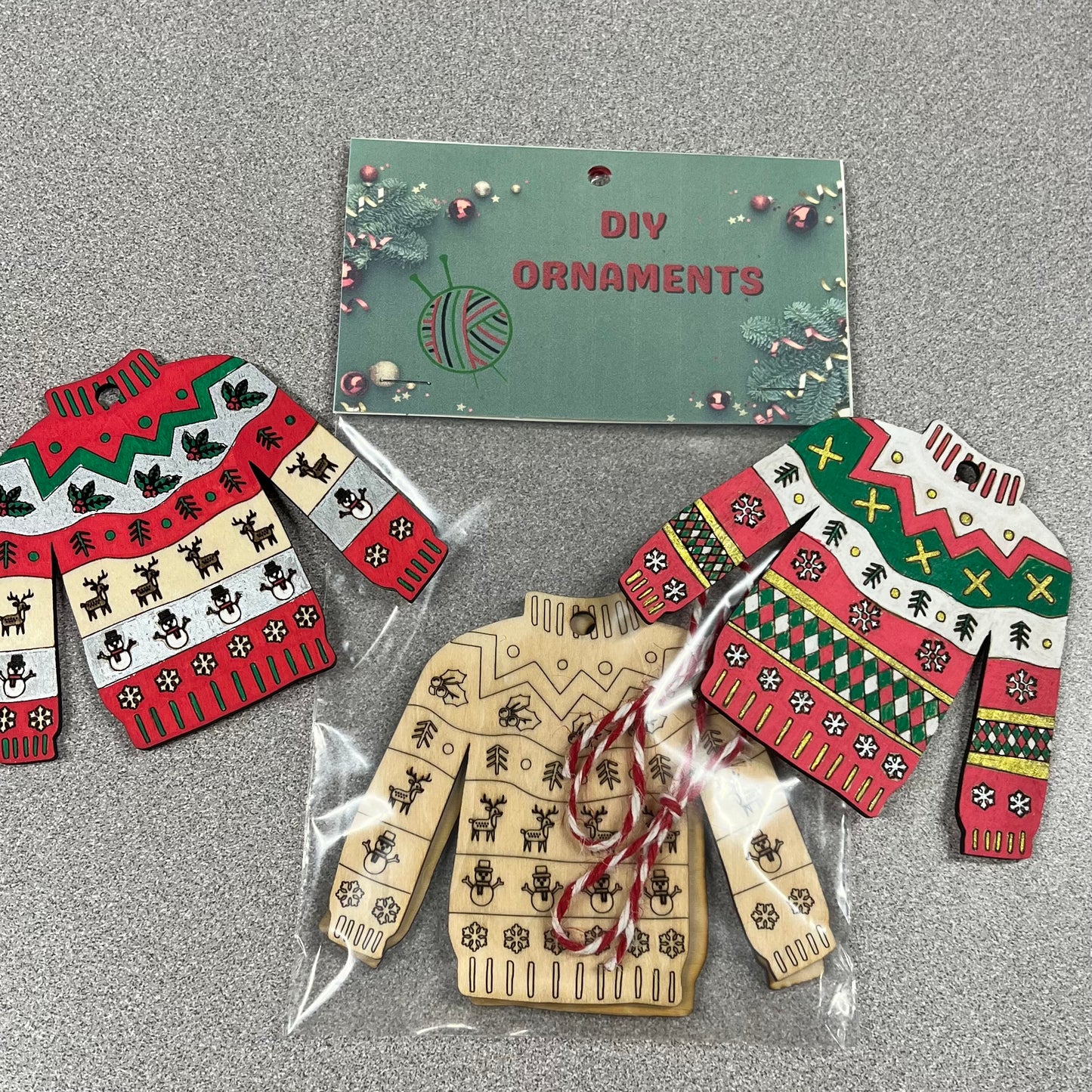 DIY Sweater Ornaments only