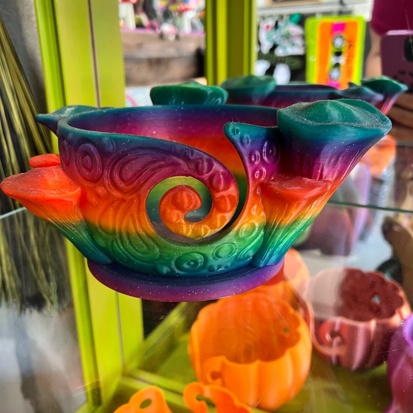 Whimsical Mushroom Yarn Bowl
