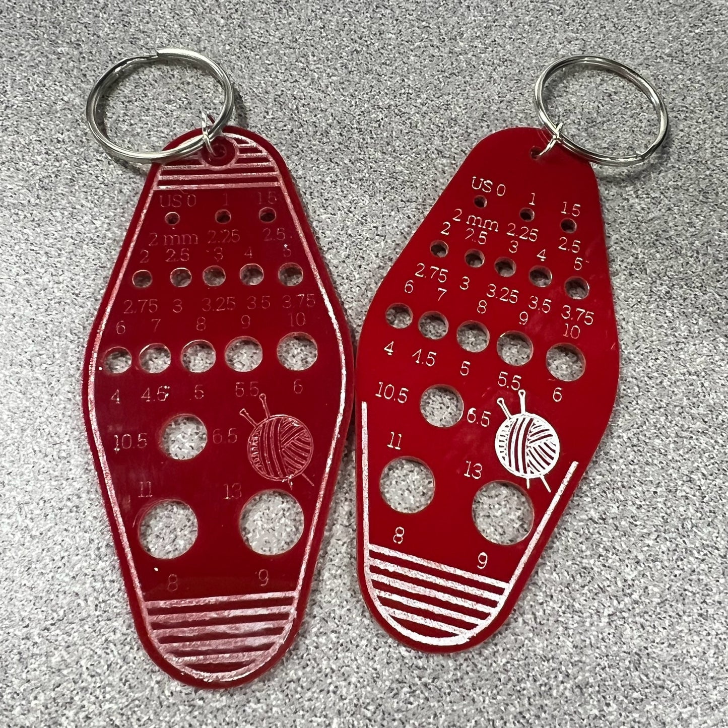 Needle Gauge Keychain