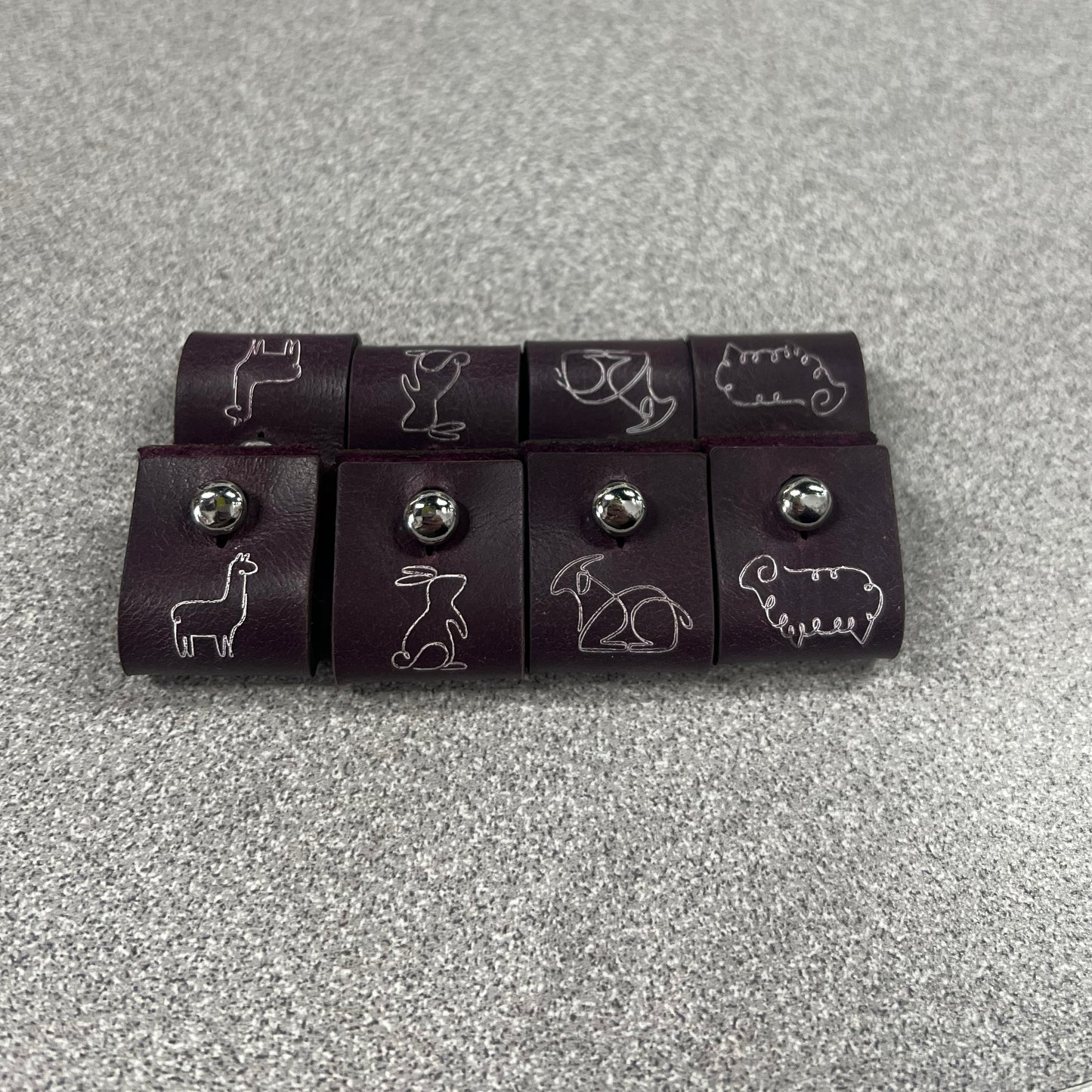 Leather Foldover Label Sets