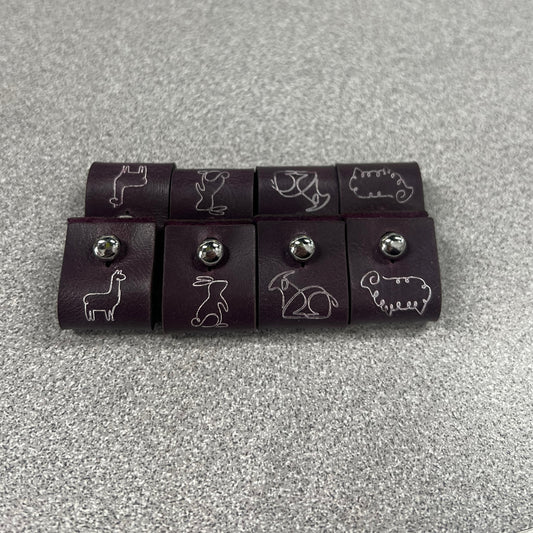 Leather Foldover Label Sets