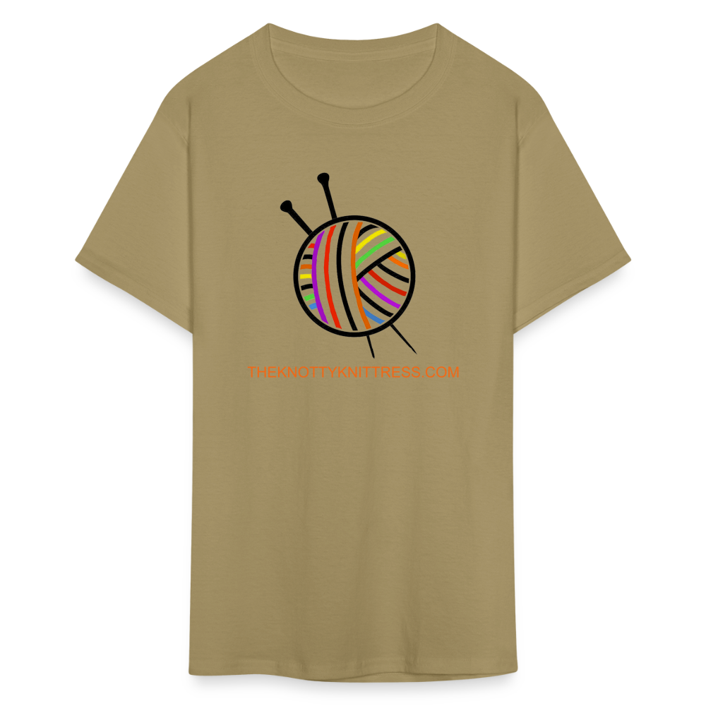 Rainbow Yarn Ball Unisex Classic T-Shirt - khaki