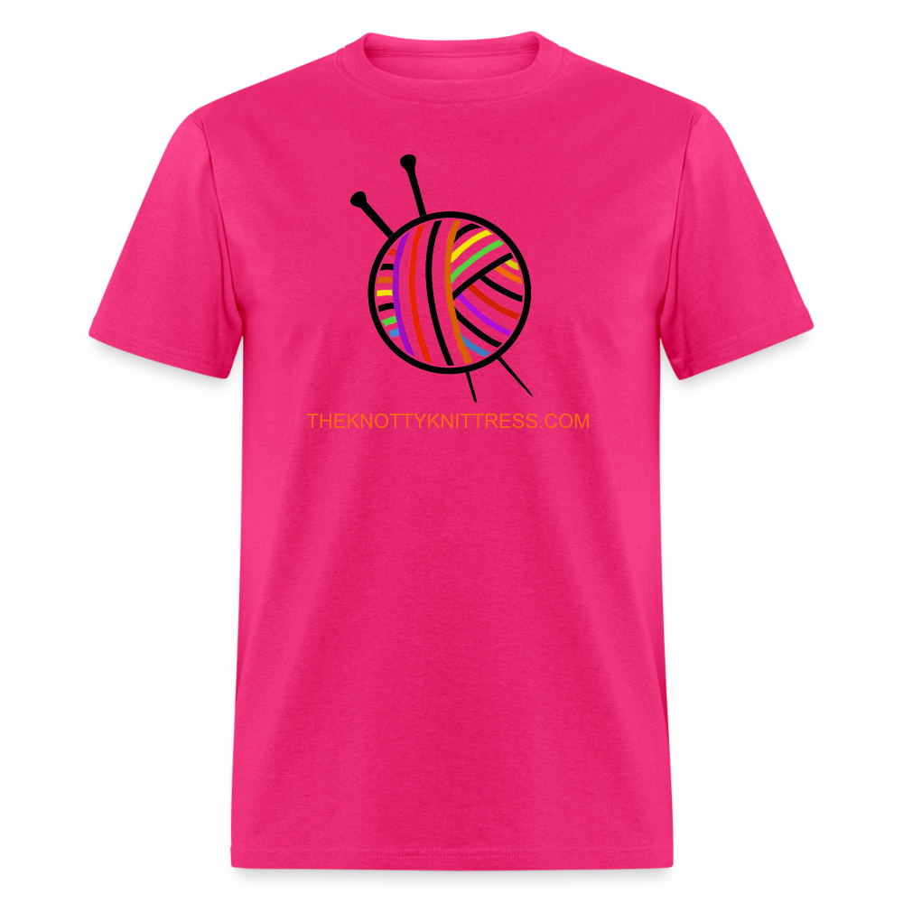 Rainbow Yarn Ball Unisex Classic T-Shirt - fuchsia