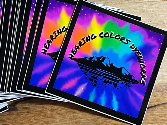 Hearing Colors Dyeworks Vinyl Sticker