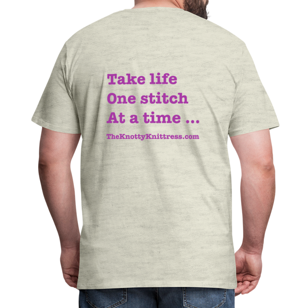 Men's Premium T-Shirt - heather oatmeal
