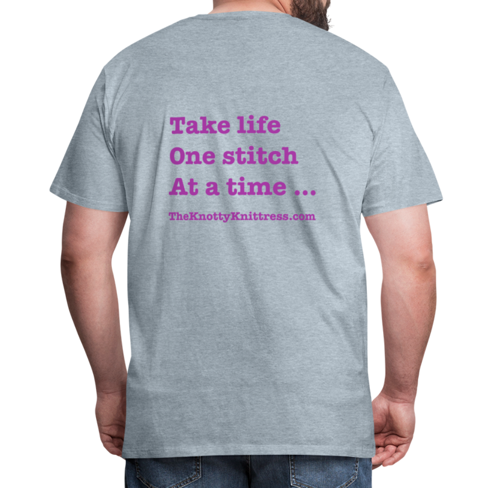 Men's Premium T-Shirt - heather ice blue