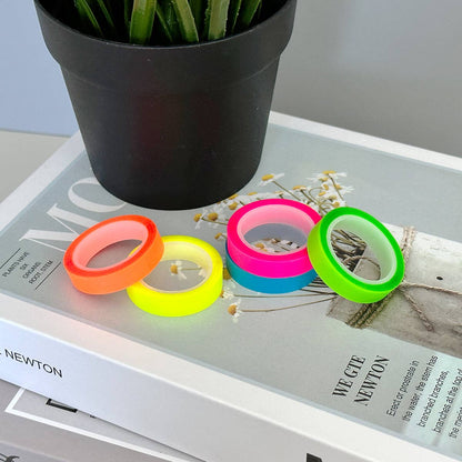 Wrapables Transparent Fluorescent Neon Removable Highlighter