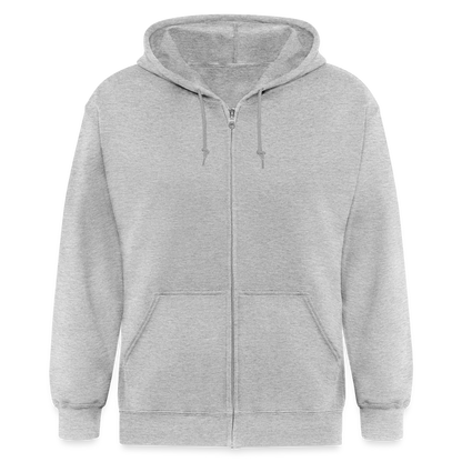 Men's Zip Hoodie - heather gray