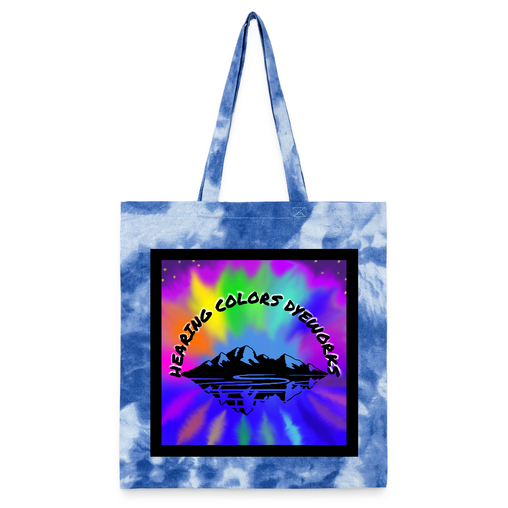 Tie Dye Tote Bag - cloudy blue