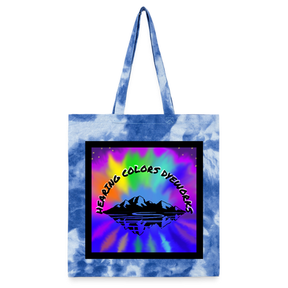 Tie Dye Tote Bag - cloudy blue