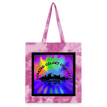 Tie Dye Tote Bag - pink lady