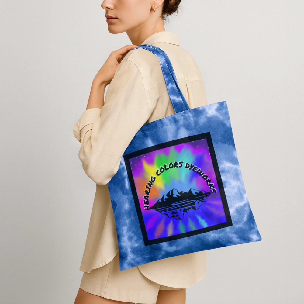 Tie Dye Tote Bag - cloudy blue
