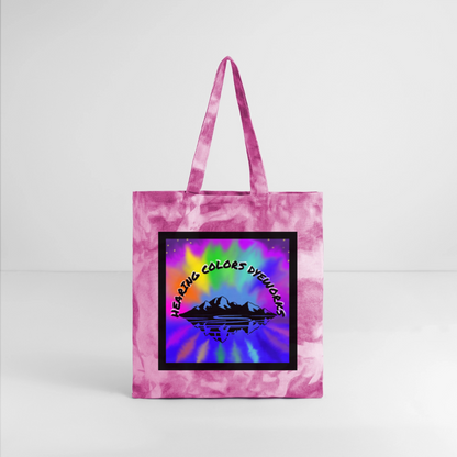 Tie Dye Tote Bag - pink lady