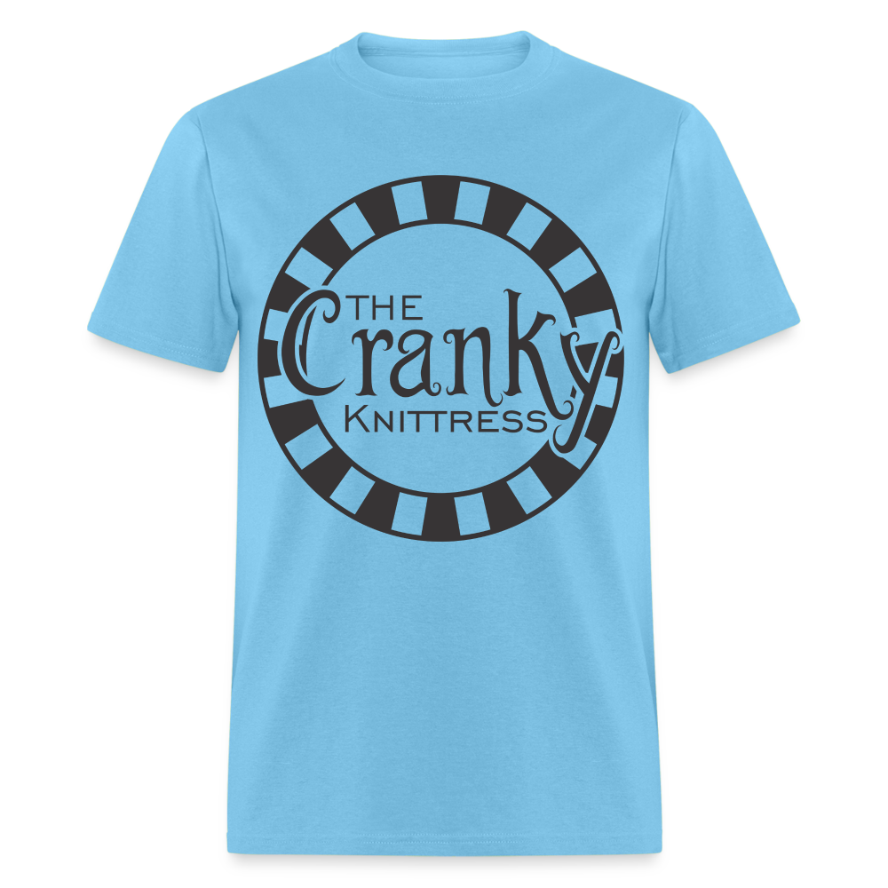 The Cranky Knittress Unisex Classic T-Shirt - aquatic blue