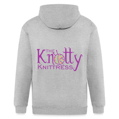 Men's Zip Hoodie - heather gray