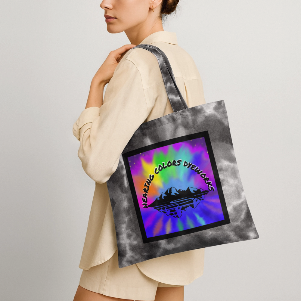 Tie Dye Tote Bag - stormy ash