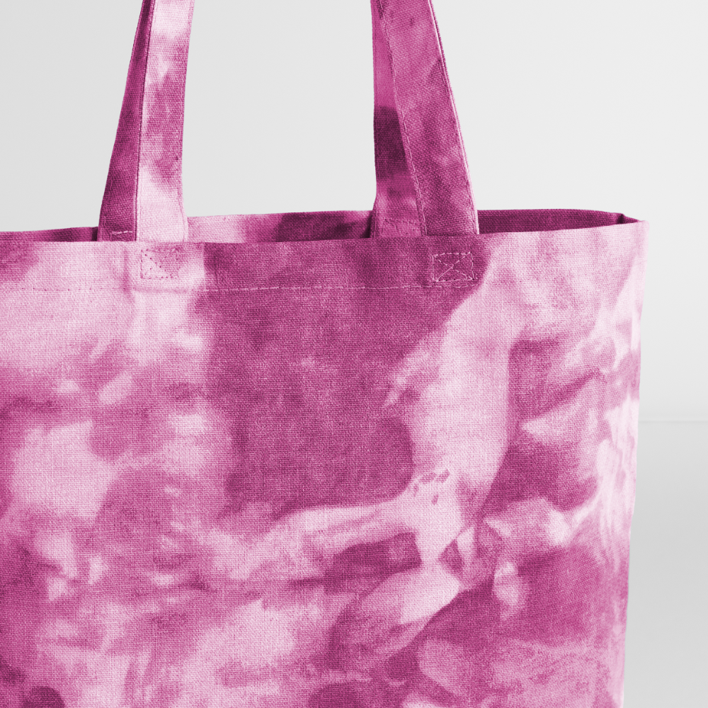 Tie Dye Tote Bag - pink lady