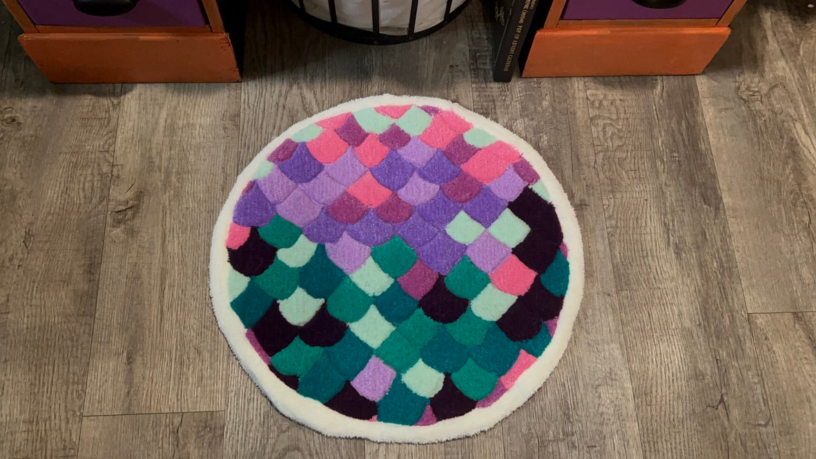 Mermaid Scale Rug