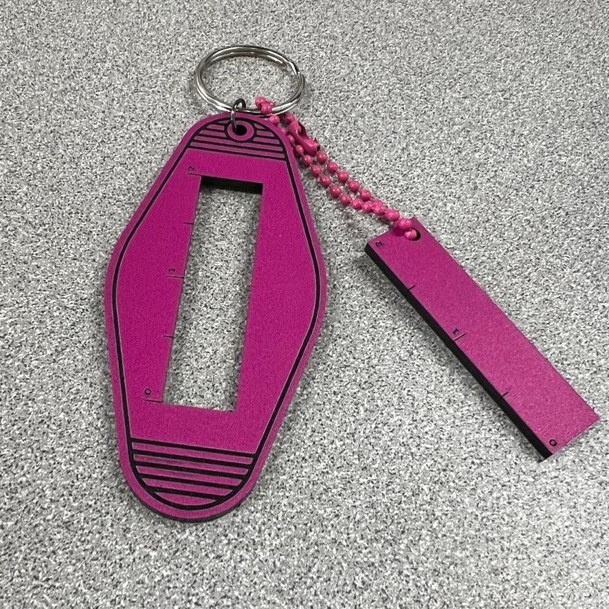 Gauge Ruler Keychain