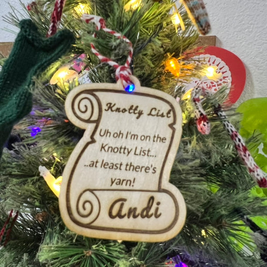 Knotty List Ornament