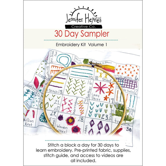 30 Day Sampler Embroidery Kit Volume 1