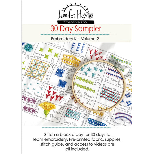 30 Day Sampler Embroidery Kit Volume 2