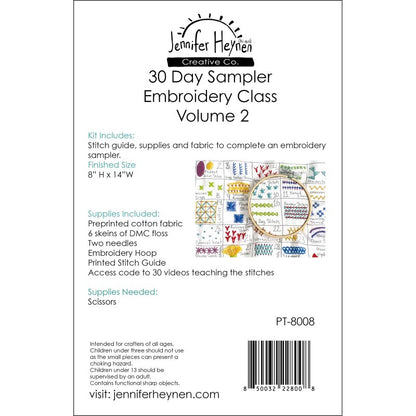 30 Day Sampler Embroidery Kit Volume 2