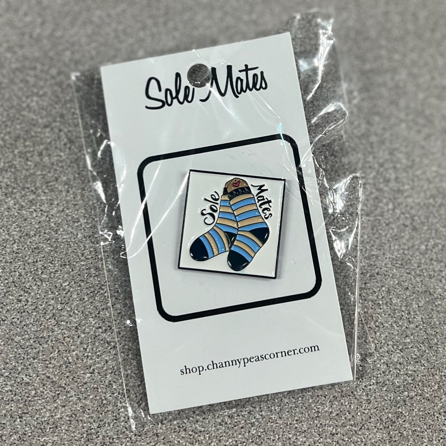 Sole Mates Socks Enamel Pin