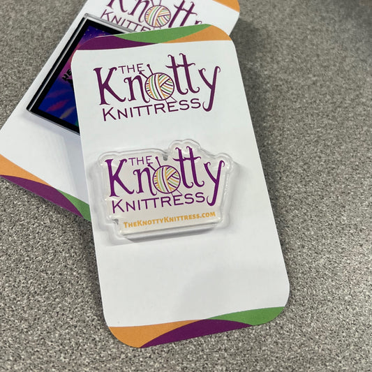 The Knotty Knittress Pin
