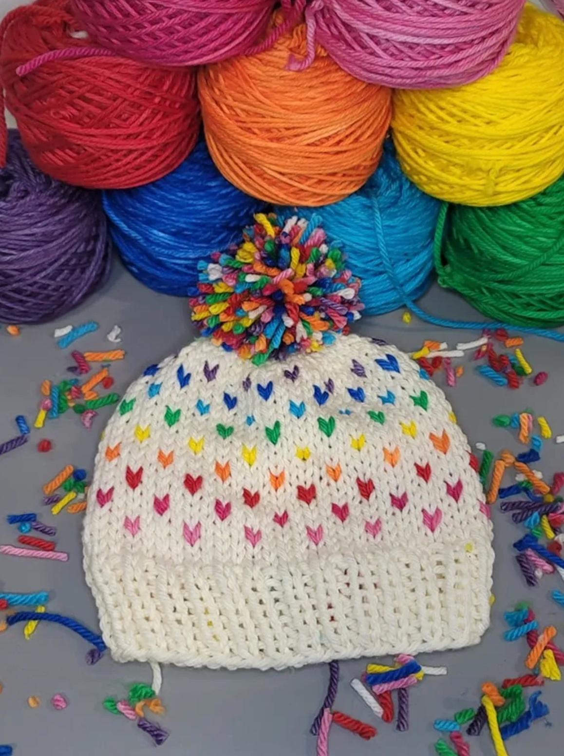 Chunky Rainbow Hat Kit