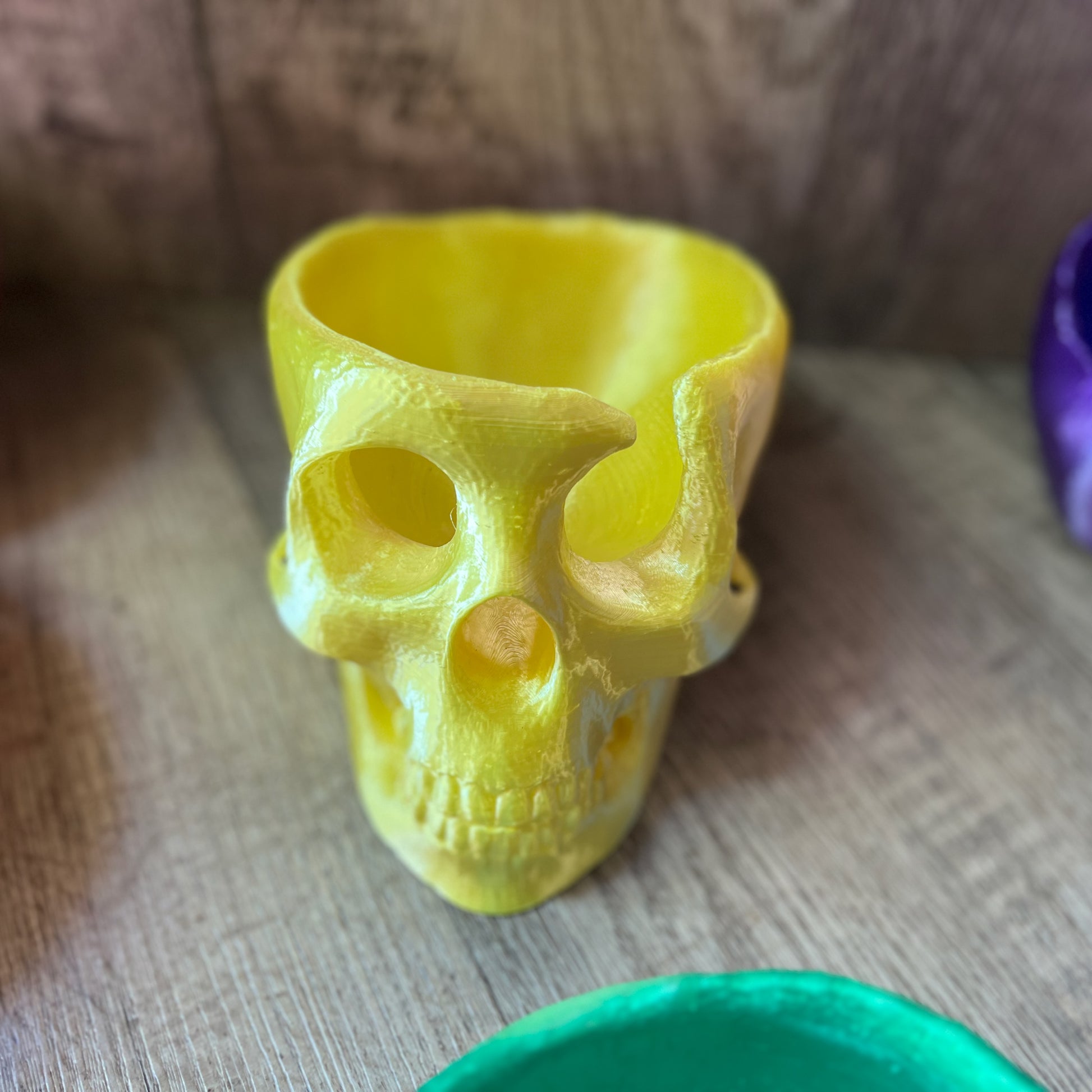 Skull Yarn Bowl, 3D Printed, Yarn - Knitting, Crochet Accessories