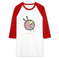 Rainbow Yarn Ball Raglan T-Shirt - white/red
