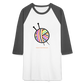 Rainbow Yarn Ball Raglan T-Shirt - white/charcoal