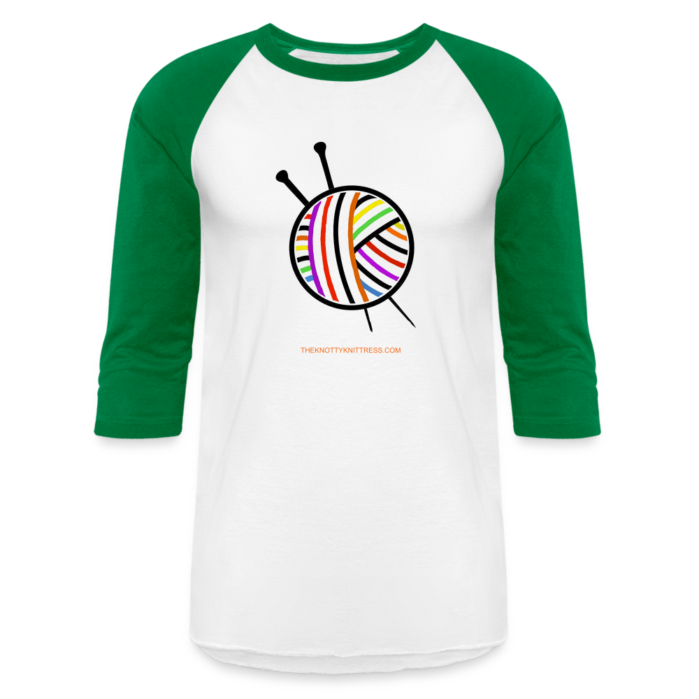 Rainbow Ball Raglan T-Shirt TheKnottyKnittress
