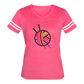 Rainbow Yarn Ball Women’s Vintage Sport T-Shirt - vintage pink/white