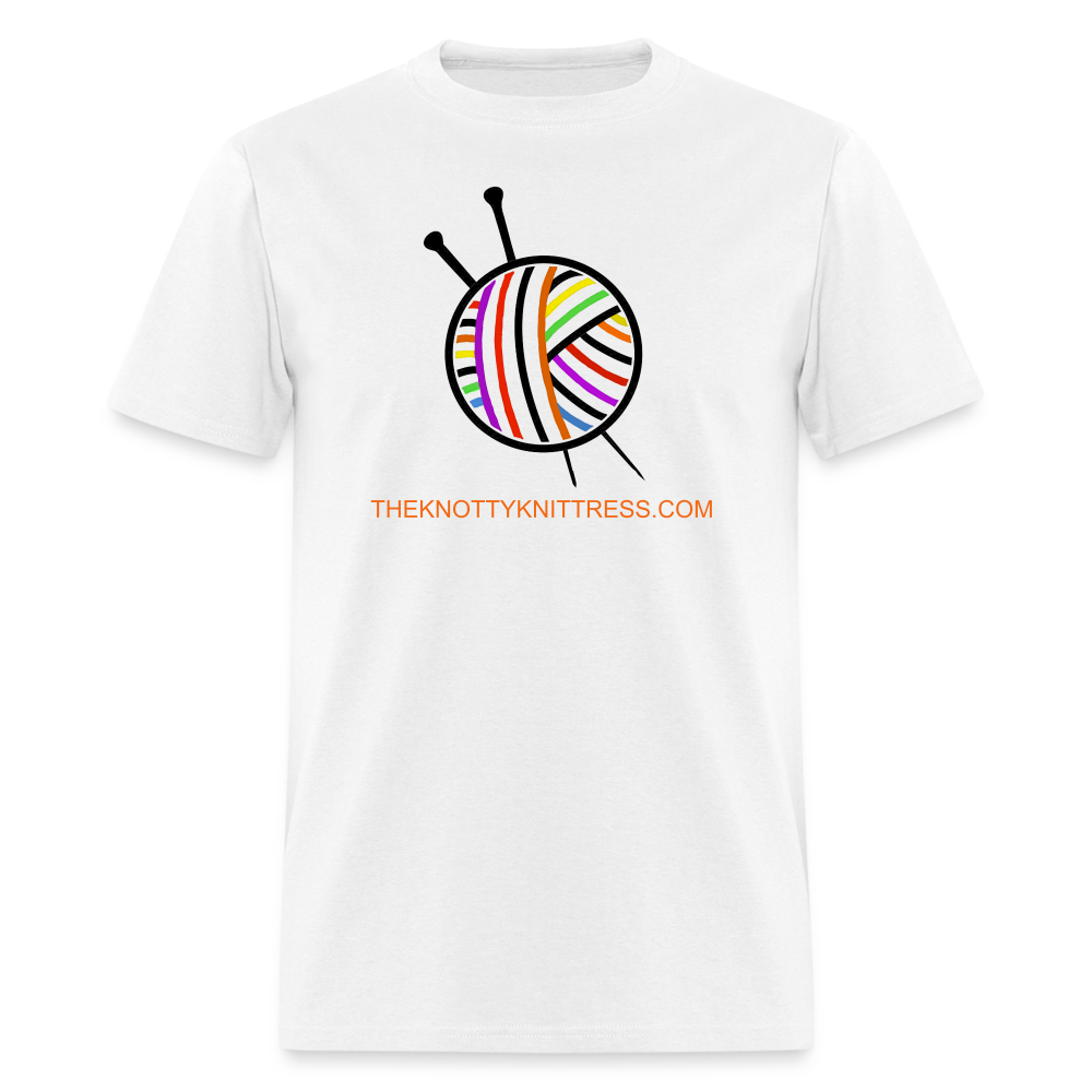 Rainbow Yarn Ball Unisex Classic T-Shirt - white