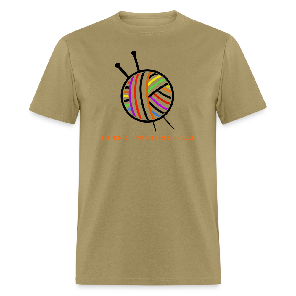 Rainbow Yarn Ball Unisex Classic T-Shirt - khaki