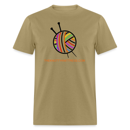 Rainbow Yarn Ball Unisex Classic T-Shirt - khaki