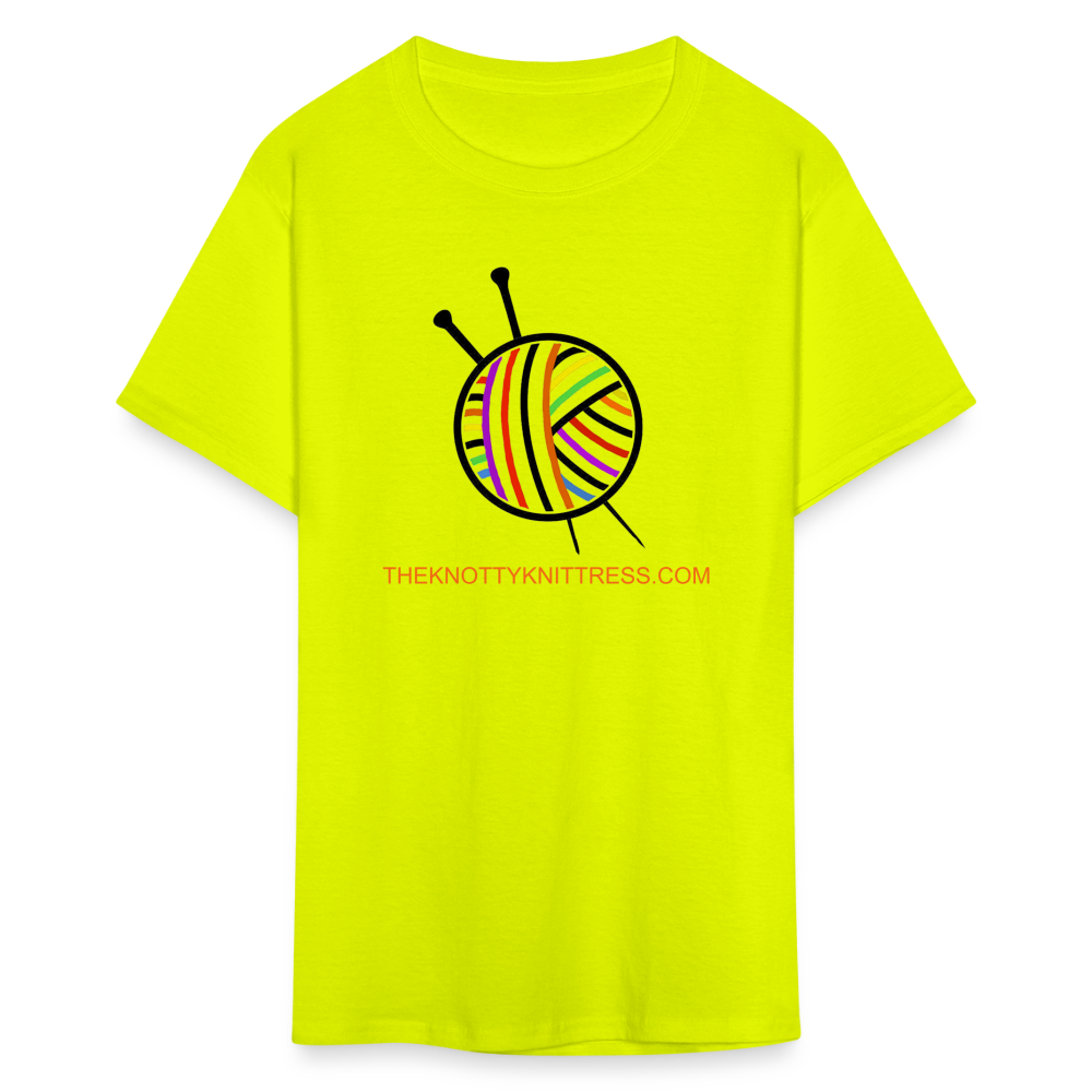 Rainbow Yarn Ball Unisex Classic T-Shirt - safety green