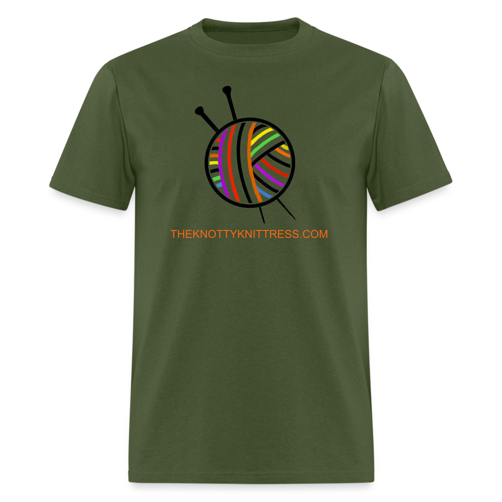Rainbow Yarn Ball Unisex Classic T-Shirt - military green
