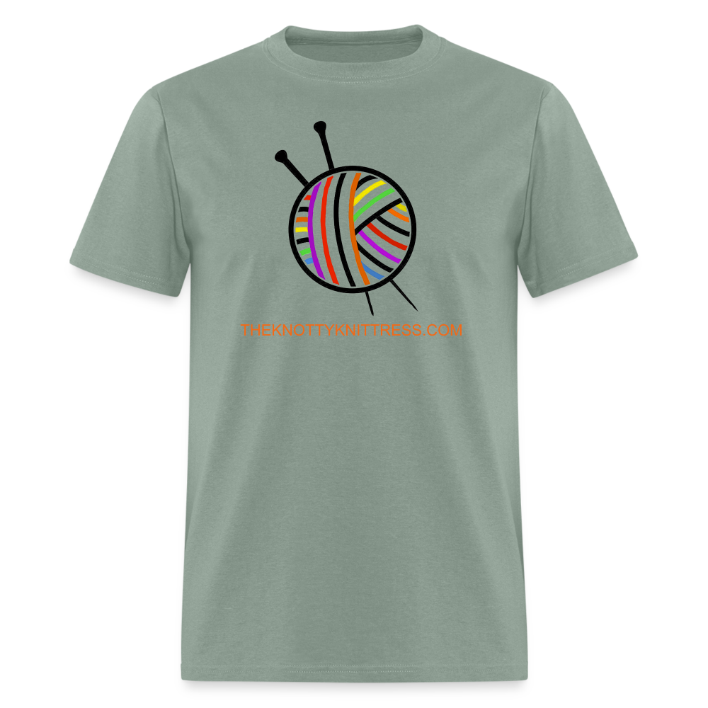 Rainbow Yarn Ball Unisex Classic T-Shirt - sage