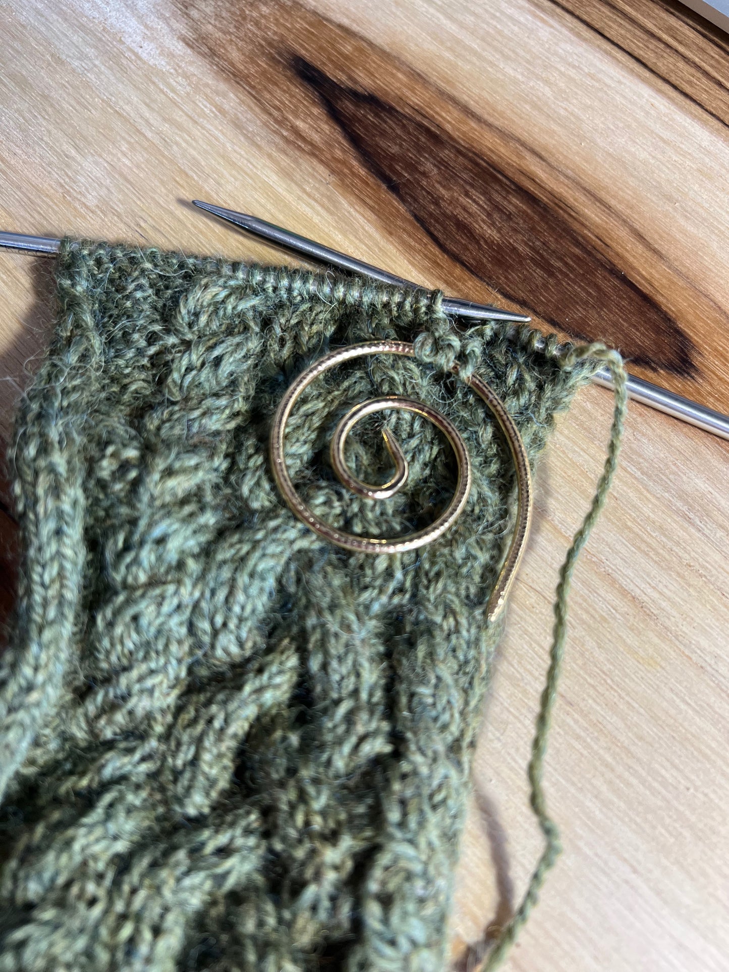 Spiral Cable Needle – TheKnottyKnittress