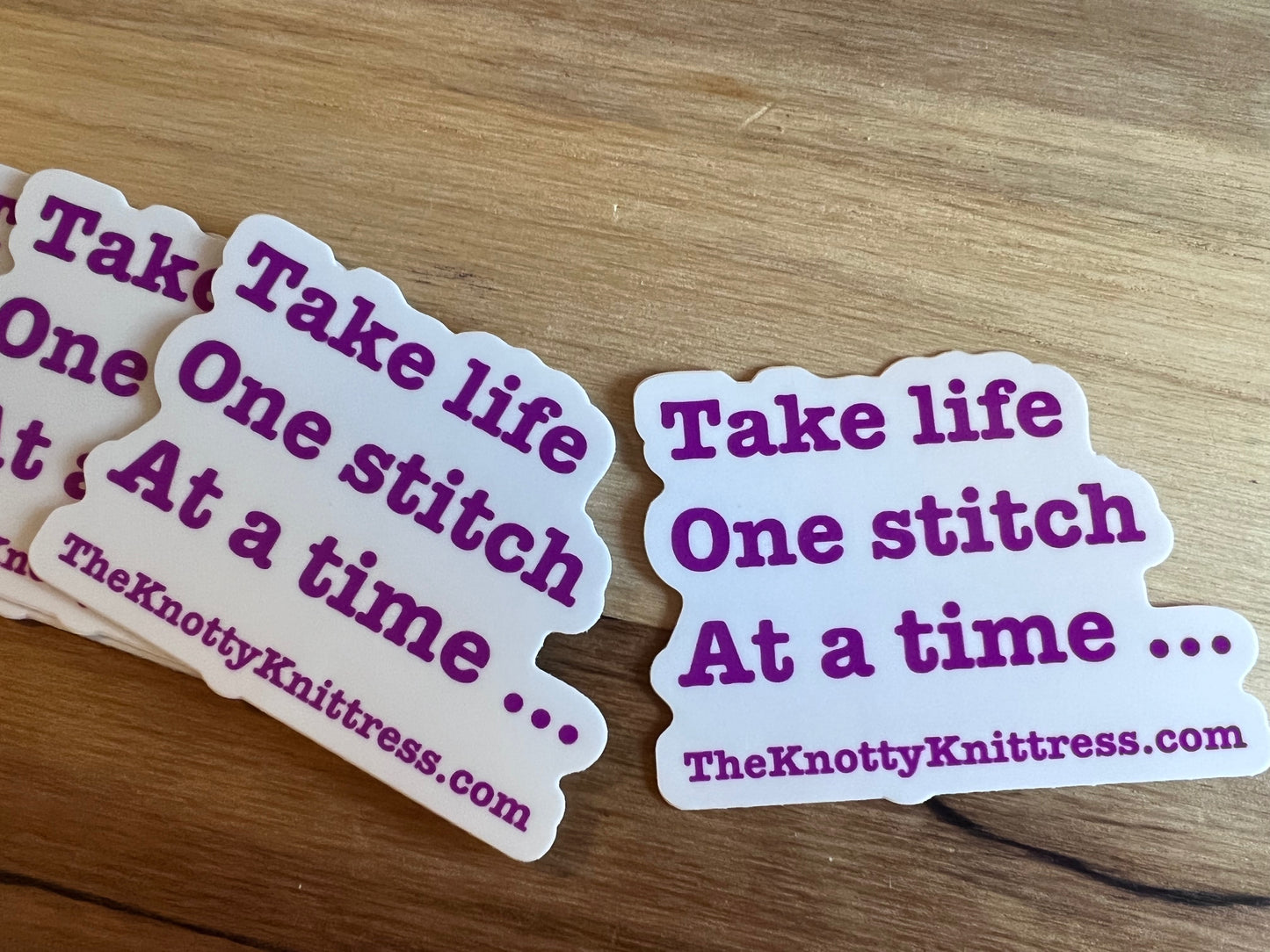 Take Life One Stitch at a Time Vinyl Sticker