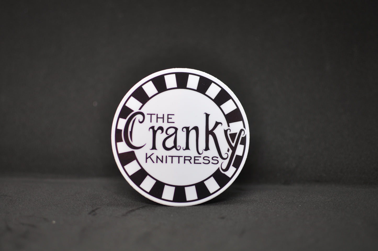 The Cranky Knittress Vinyl Sticker