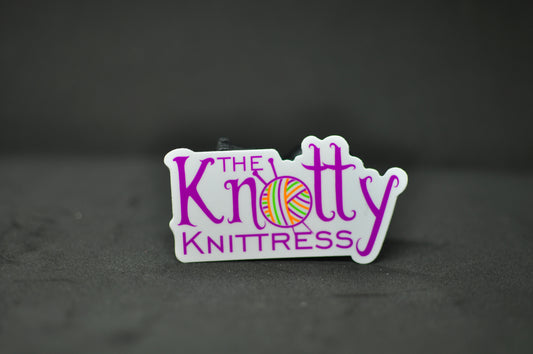 The Knotty Knittress Vinyl Sticker